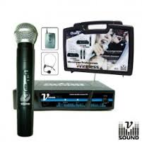 CENTRAL C/ 3 MICROFONES S/FIOS VHF 214.1Mhz VSOUND (imagem para) CENTRAL C/ 3 MICROFONES S/FIOS VHF 214.1Mhz VSOUND