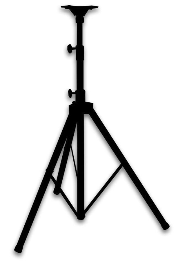 P� para Coluna de cor preto (Speaker Stand)