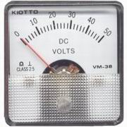 Voltímetro Analógico DC - 0-50V - 45x45 (imagem para) Voltímetro Analógico DC - 0-50V - 45x45