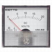 Voltímetro Analógico DC - 0-20V - 70x60 (imagem para) Voltímetro Analógico DC - 0-20V - 70x60