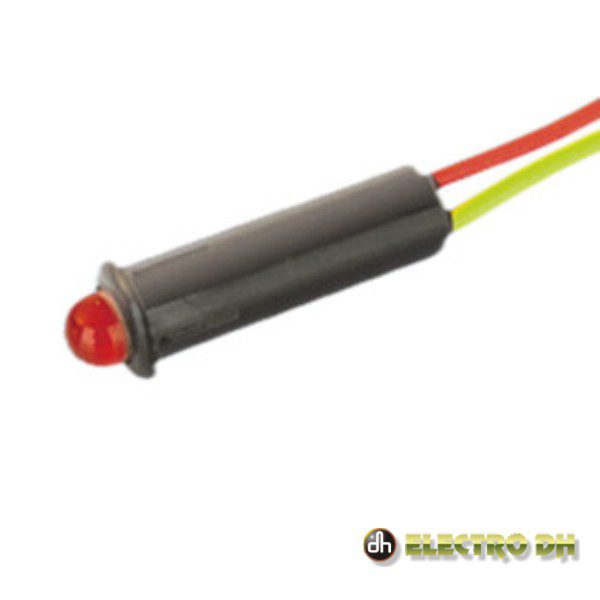 LED PILOTO VERMELHO ALTA LUMINOSIDADE 5MM 12V EDH (imagem para) LED PILOTO VERMELHO ALTA LUMINOSIDADE 5MM 12V EDH