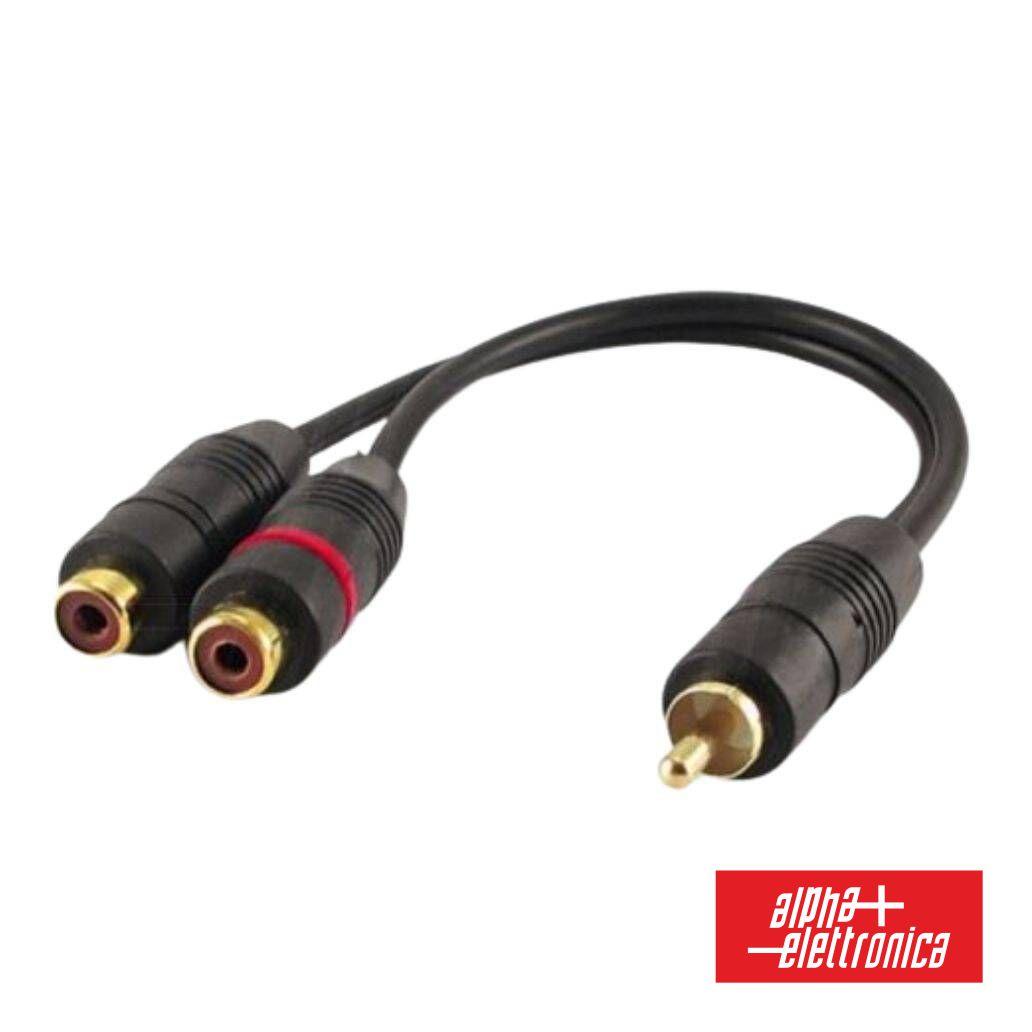 Cabo Rca Macho / 2-Rca Fêmea 0.2m Blister (imagem para) Cabo Rca Macho / 2-Rca Fêmea 0.2m Blister
