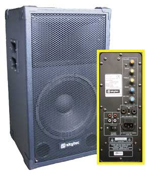 Coluna 12" 300W RMS - Profissional com Amplificador (imagem para) Coluna 12" 300W RMS - Profissional com Amplificador