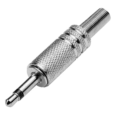 Ficha 3,5 Mono Macho Metal (imagem para) Ficha 3,5 Mono Macho Metal