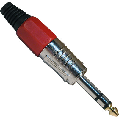 Ficha 6,5 ST. Macho Dourado Metal Vermelho (imagem para) Ficha 6,5 ST. Macho Dourado Metal Vermelho