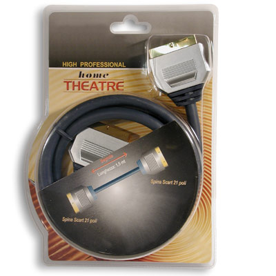 Cabo Scart M. / Scart M. - 1,5mt. (Home Cinema) (imagem para) Cabo Scart M. / Scart M. - 1,5mt. (Home Cinema)