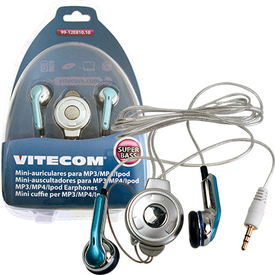 Auriculares Stéreo HQ Silicone - Ficha 2,5mm (Blister) (imagem para) Auriculares Stéreo HQ Silicone - Ficha 2,5mm (Blister)