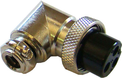 Ficha Micro 3 Pinos Fêmea Curva - Extensão (imagem para) Ficha Micro 3 Pinos Fêmea Curva - Extensão